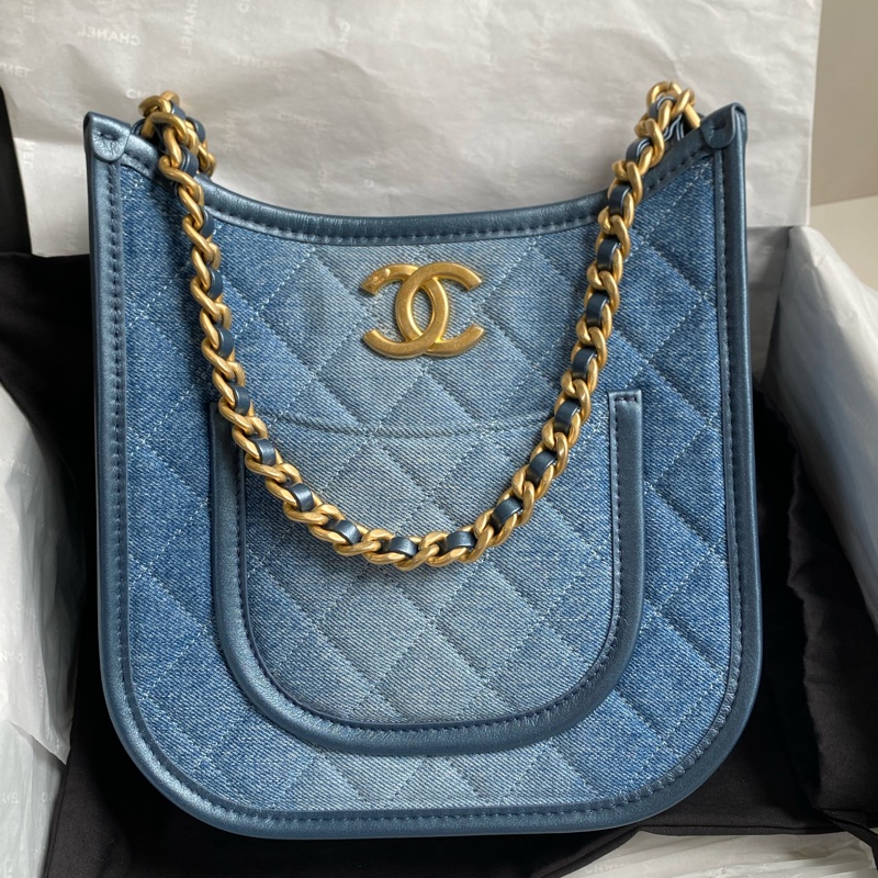 ®️24s 單寧牛仔 Hobo 全新品 晶片款-1