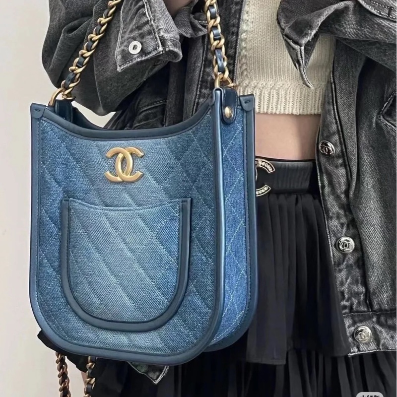 ®️24s 單寧牛仔 Hobo 全新品 晶片款-2