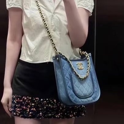 ®️24s 單寧牛仔 Hobo 全新品 晶片款-5