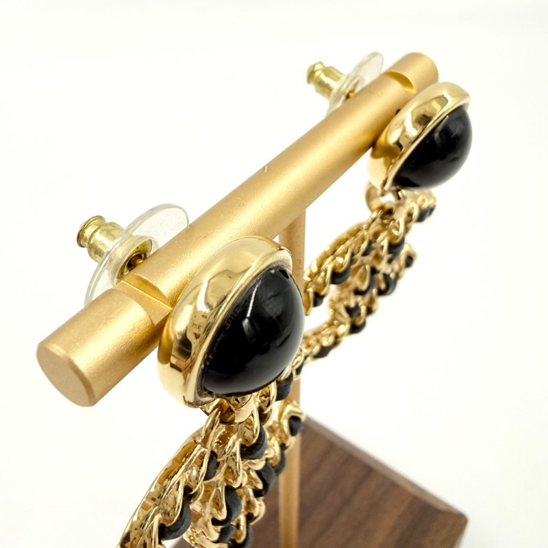 CHANEL - 高級手工坊皮穿鍊雙C耳環-12