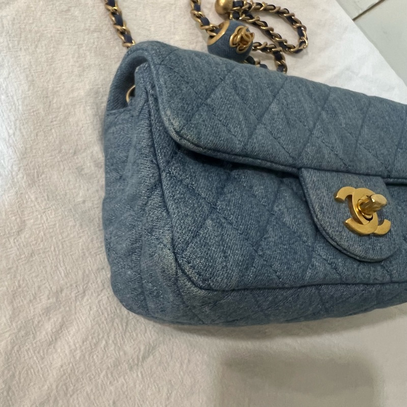 ෆ Chanel牛仔金球🈶購證-5