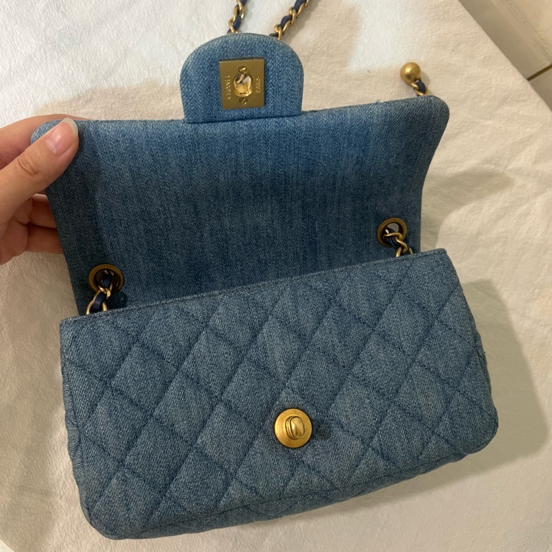 ෆ Chanel牛仔金球🈶購證-12