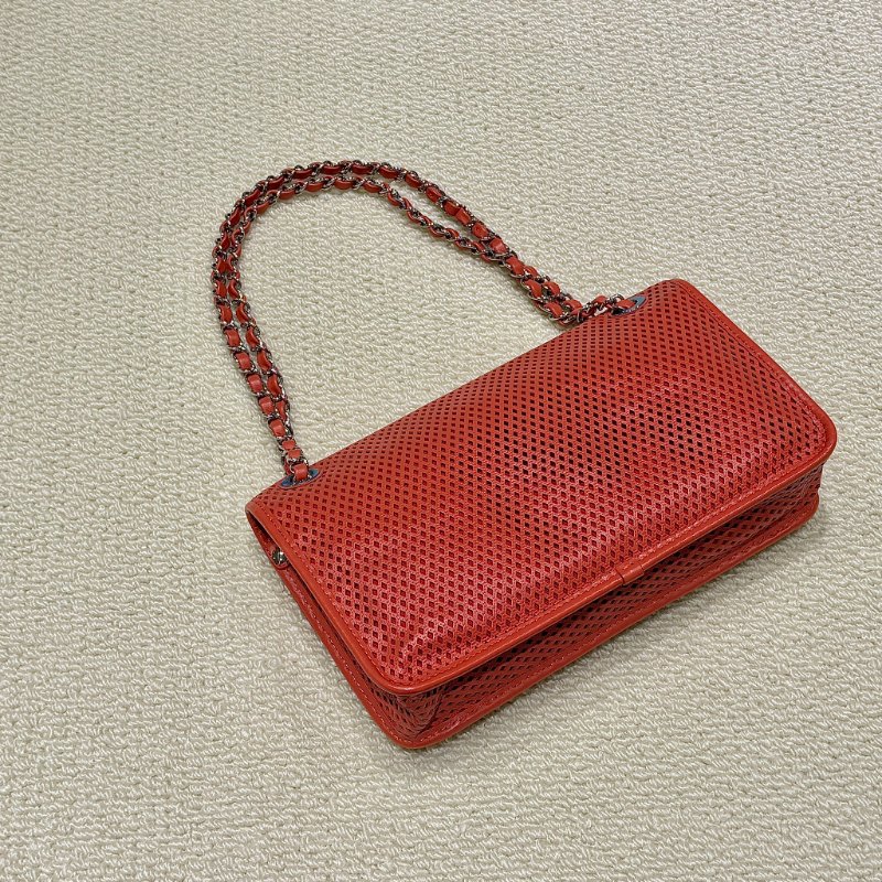 CHANEL - 珊瑚橘簍空up in the air手提斜背包-1