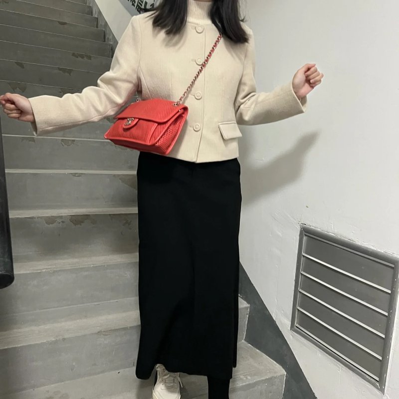 CHANEL - 珊瑚橘簍空up in the air手提斜背包-3