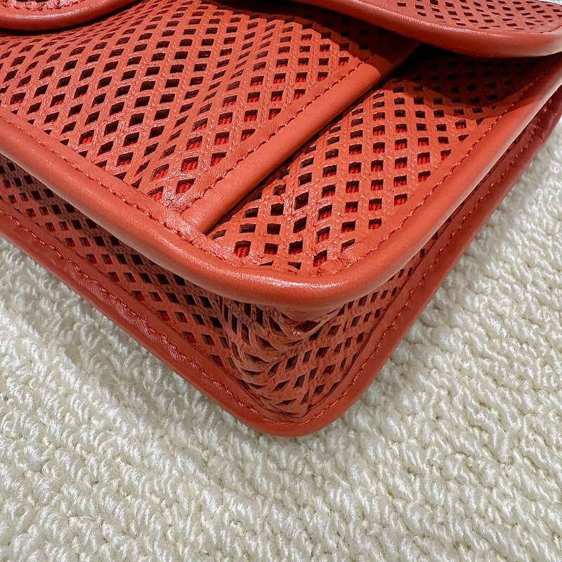 CHANEL - 珊瑚橘簍空up in the air手提斜背包-7