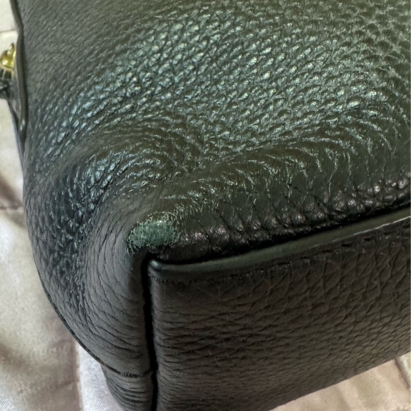 TORY BURCH 經典LOGO荔枝皮革相機斜揹包 小方包-9