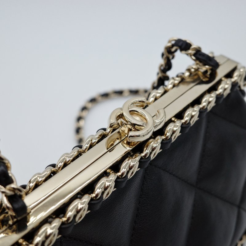 超級新✨💫Chanel 香奈兒 24P 鏈條 手拿包 羊皮-6