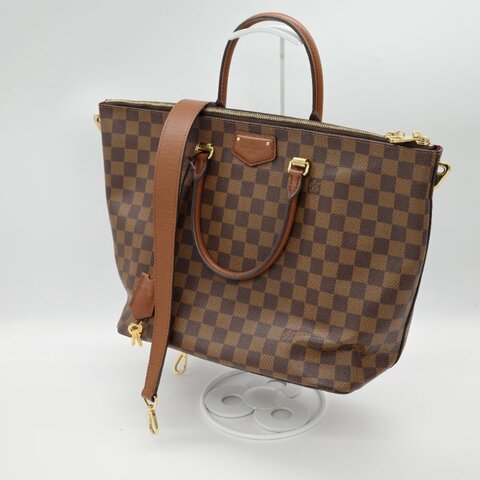 Louis Vuitton 路易威登 Belmont 棕色棋盤 手提包 托特包