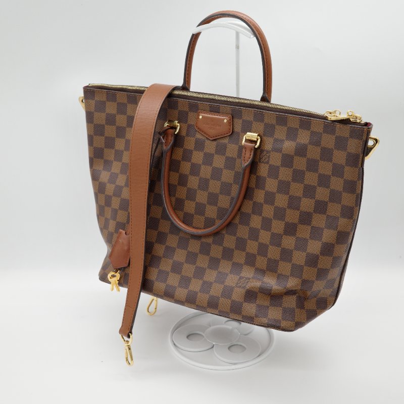 Louis Vuitton 路易威登 Belmont 棕色棋盤 手提包 托特包-1