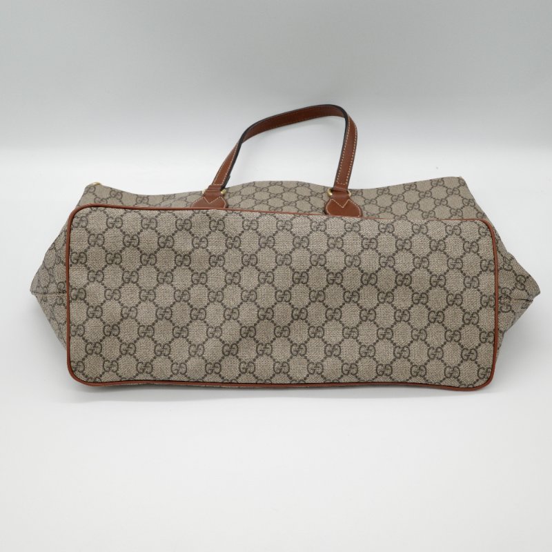 Gucci 古馳 經典花紋 GG 烏木色 手提包 托特包-3