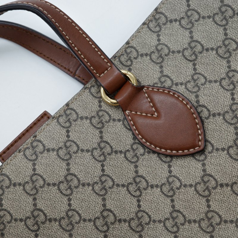 Gucci 古馳 經典花紋 GG 烏木色 手提包 托特包-9