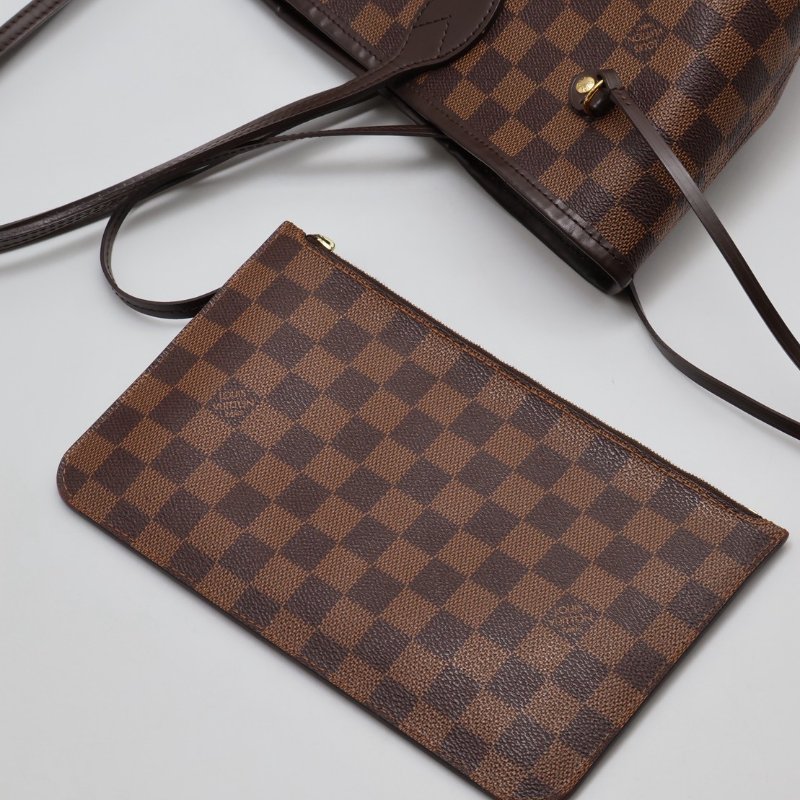 LOUIS VUITTON Neverfull tote - MM棋盤格-3