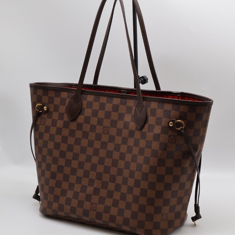 LOUIS VUITTON Neverfull tote - MM棋盤格-8