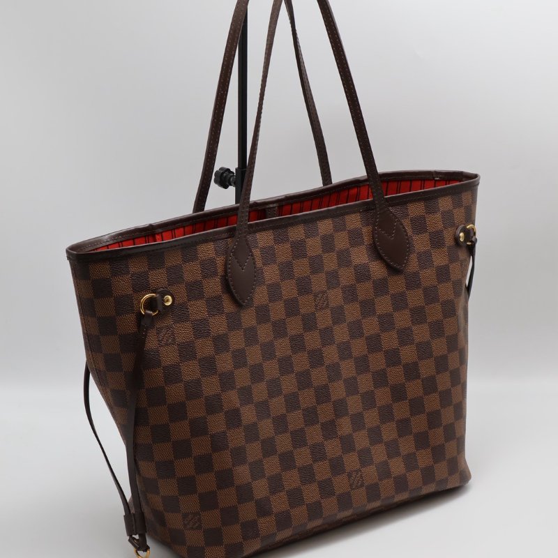 LOUIS VUITTON Neverfull tote - MM棋盤格-9