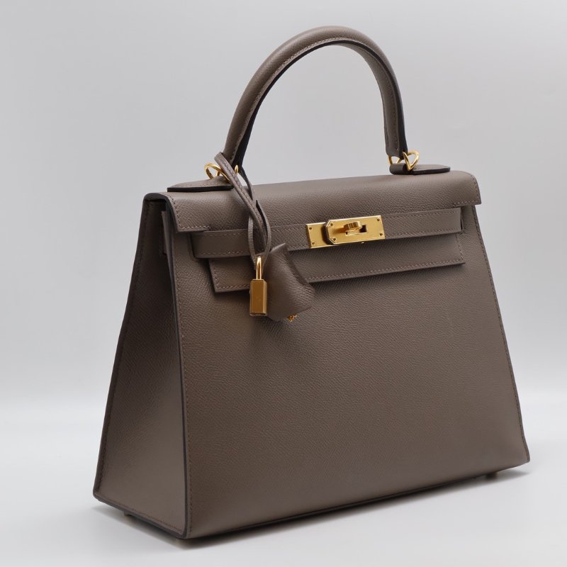 HERMES Kelly 28 - 錫器灰金 U-2