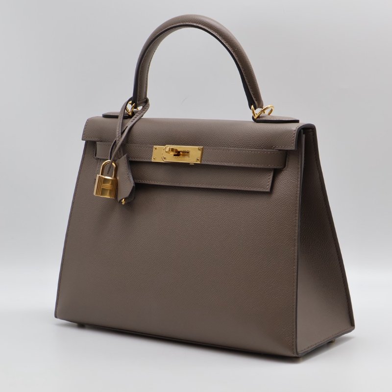 HERMES Kelly 28 - 錫器灰金 U-3
