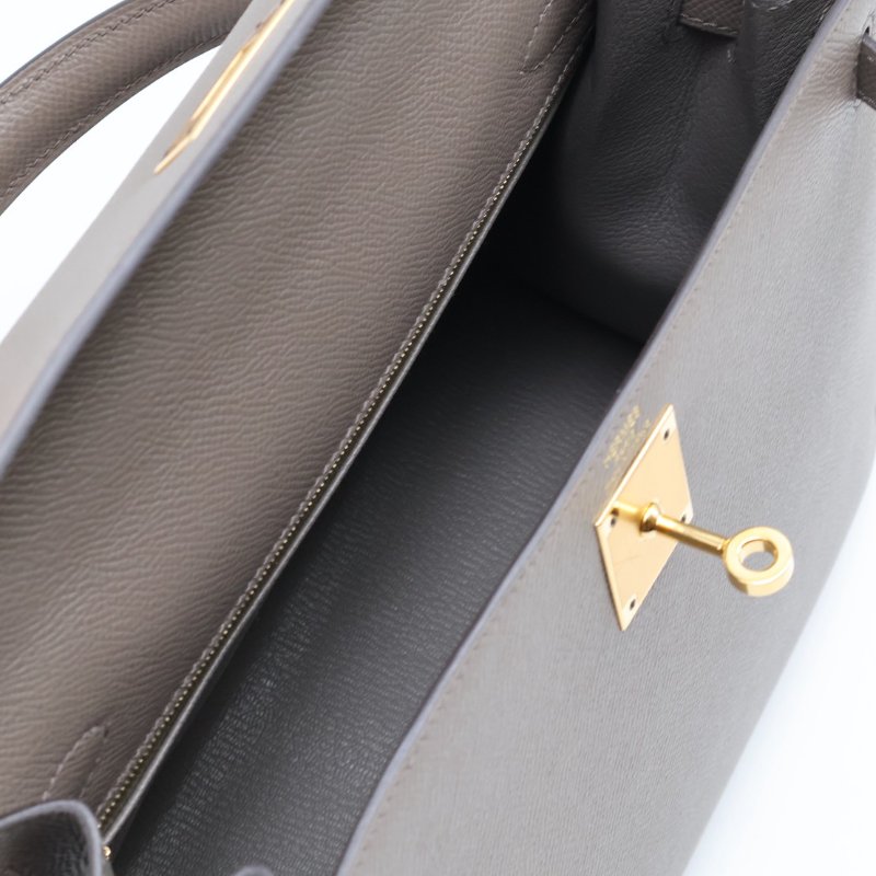 HERMES Kelly 28 - 錫器灰金 U-4