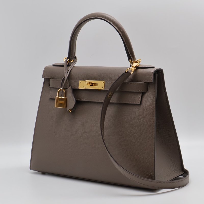 HERMES Kelly 28 - 錫器灰金 U-8