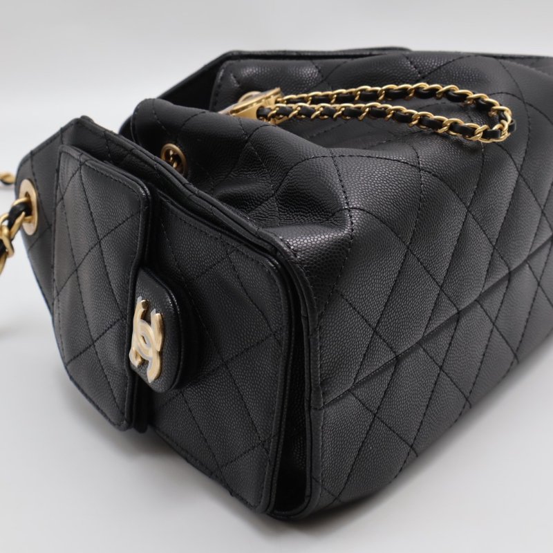CHANEL 25 Mini hobo bag - 小號黑金-5
