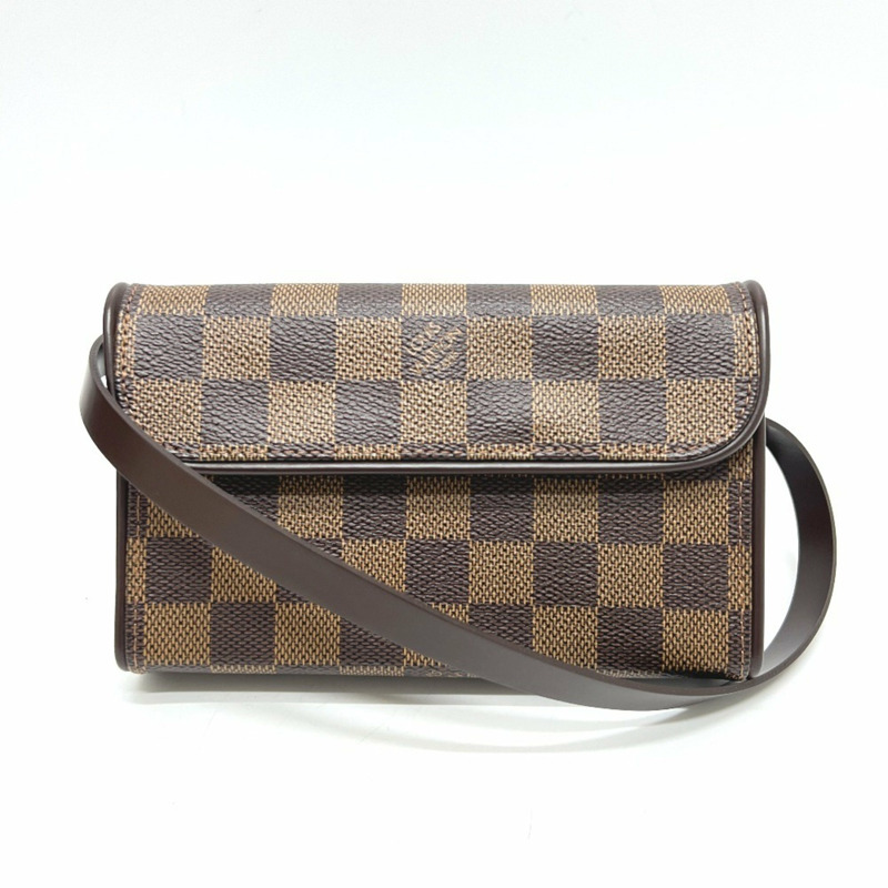 路易威登 Florentine Pochette N51856,特別訂購,女士款,Damier帆布,埃貝內棕色-0
