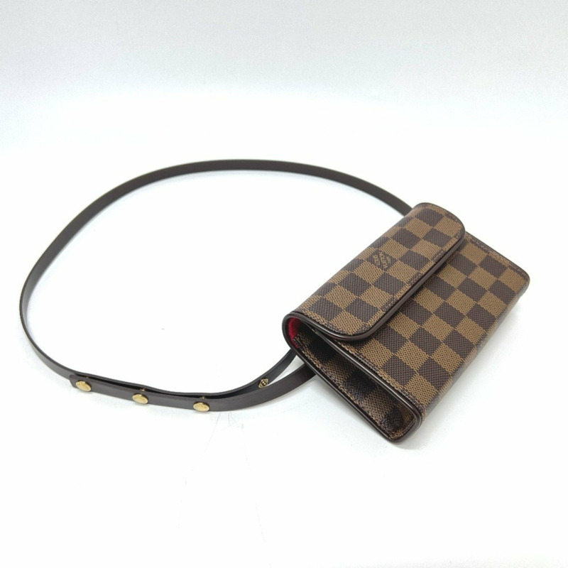 路易威登 Florentine Pochette N51856,特別訂購,女士款,Damier帆布,埃貝內棕色-5