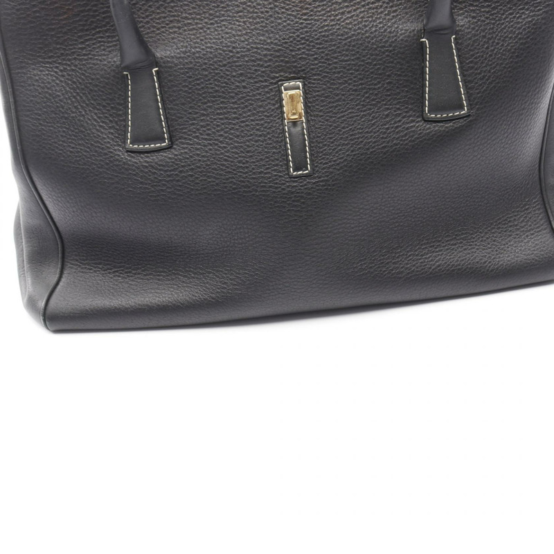 Salvatore Ferragamo Gancini 肩背包 21 2420 黑色皮革 二手 女士-4