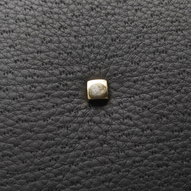 Salvatore Ferragamo Gancini 肩背包 21 2420 黑色皮革 二手 女士-7