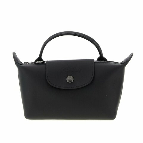 【LONGCHAMP】Le Pliage Xtra XS 迷你 牛皮 手提包 肩背包 斜背包 水餃包 黑色 34205987001