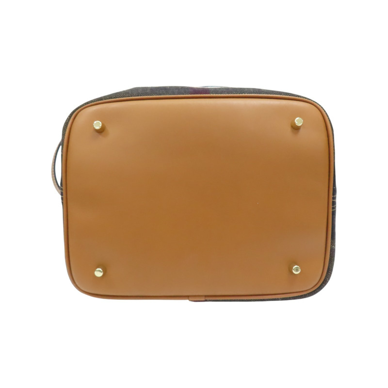 棕色 帆布 Ashby Hobo 手提包 【BURBERRY 巴寶莉】 3945742-3