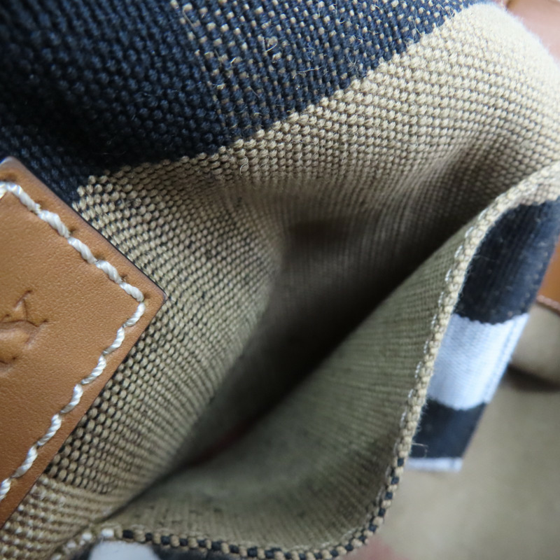 棕色 帆布 Ashby Hobo 手提包 【BURBERRY 巴寶莉】 3945742-8