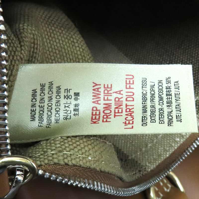 棕色 帆布 Ashby Hobo 手提包 【BURBERRY 巴寶莉】 3945742-10