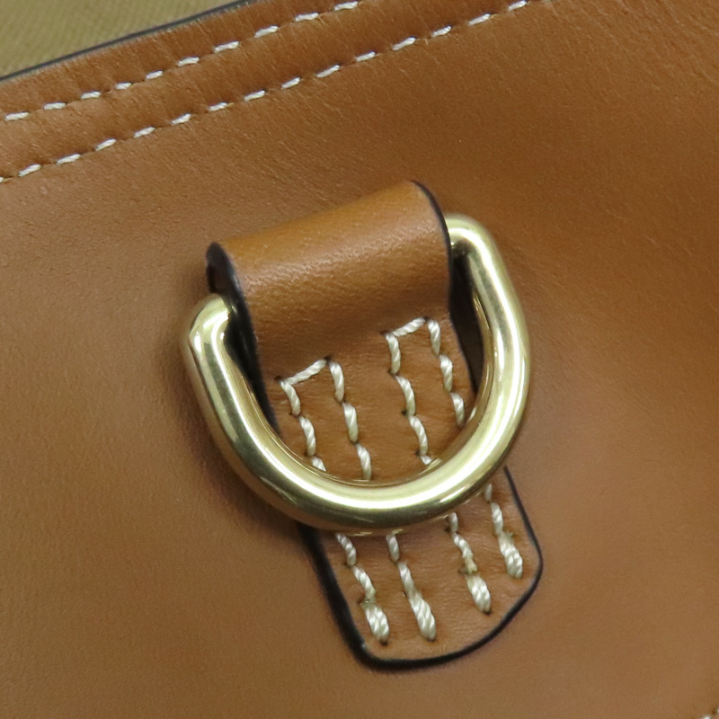 棕色 帆布 Ashby Hobo 手提包 【BURBERRY 巴寶莉】 3945742-18