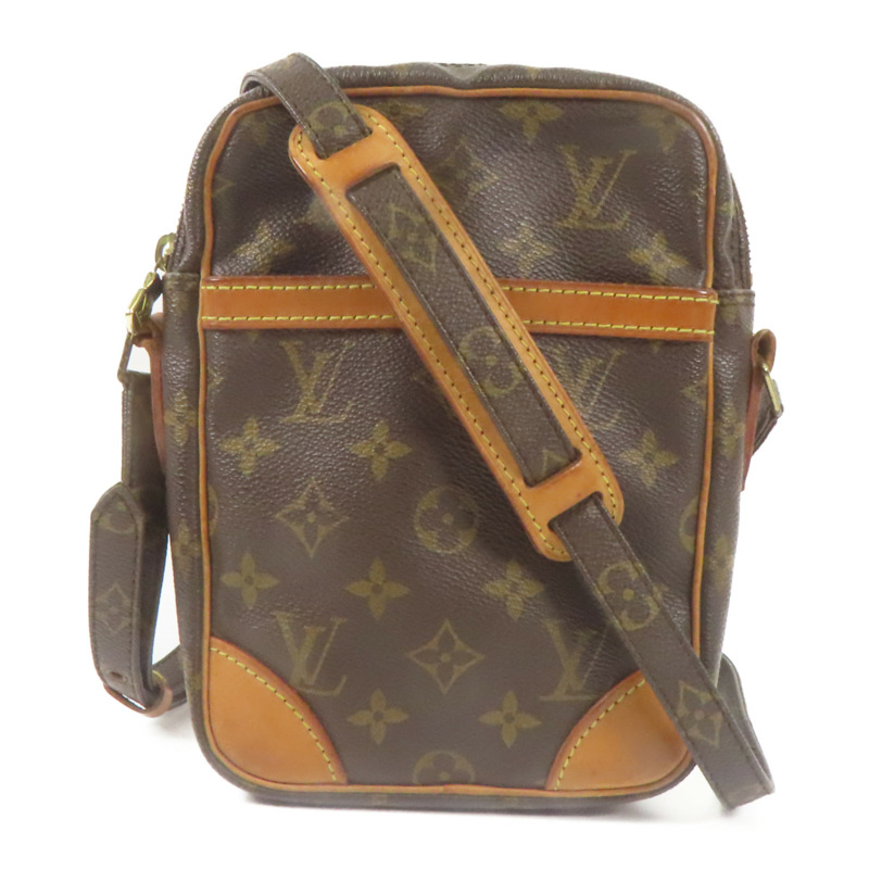 棕色 原花 帆布 Danube 肩背包 M45266【LOUIS VUITTON LV 路易威登】 M45266-0