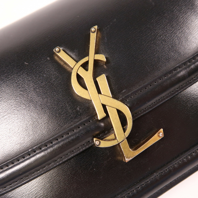 黑色 牛皮 Solferino 肩背包【SAINT LAURENT YSL 聖羅蘭】 634306-18