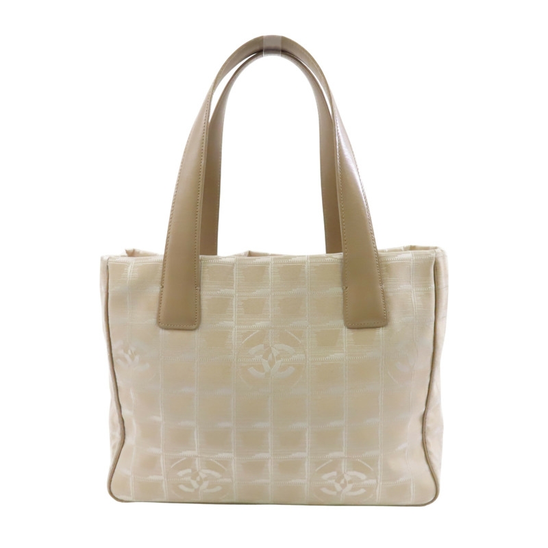 米色 帆布 Travel Line 托特包【CHANEL 香奈兒】-1