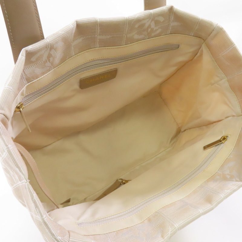 米色 帆布 Travel Line 托特包【CHANEL 香奈兒】-4