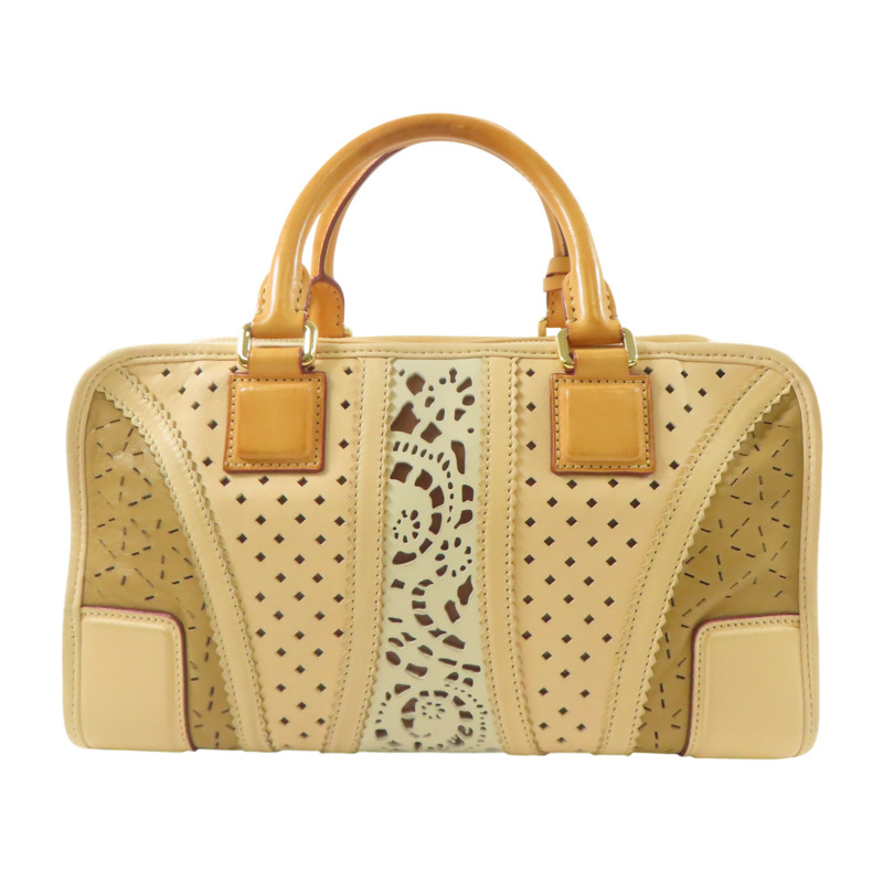 米色 羊革 Amazona 手提包【LOEWE 羅威】-1