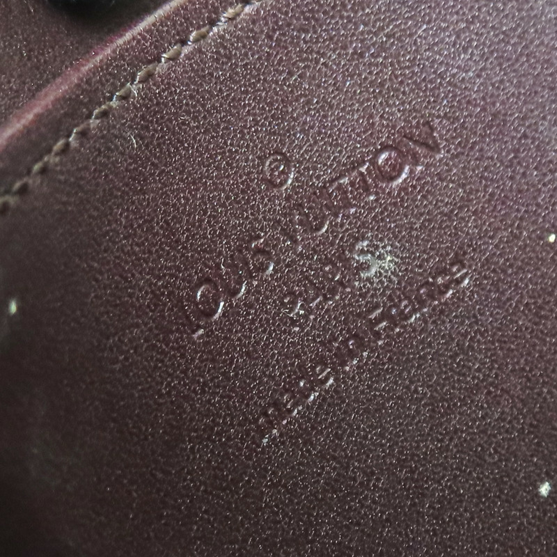 酒紅色 原花壓紋 漆皮 拉鍊 零錢包 M93607【LOUIS VUITTON LV 路易威登】 M93607-7