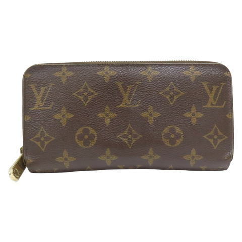 棕色 原花帆布 ZIP拉鍊長夾 M41895【LOUIS VUITTON LV 路易威登】 M41895