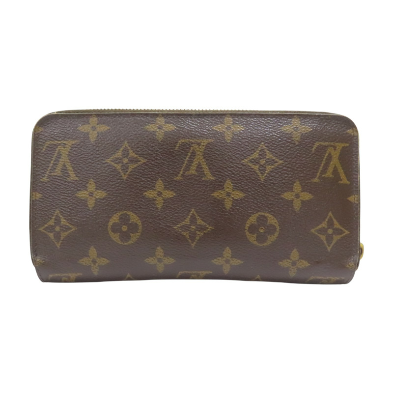 棕色 原花帆布 ZIP拉鍊長夾 M41895【LOUIS VUITTON LV 路易威登】 M41895-1