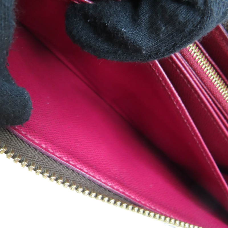 棕色 原花帆布 ZIP拉鍊長夾 M41895【LOUIS VUITTON LV 路易威登】 M41895-7