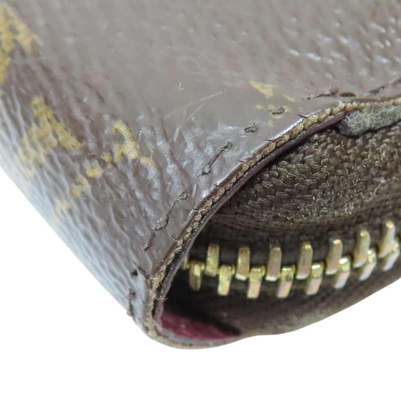 棕色 原花帆布 ZIP拉鍊長夾 M41895【LOUIS VUITTON LV 路易威登】 M41895-14