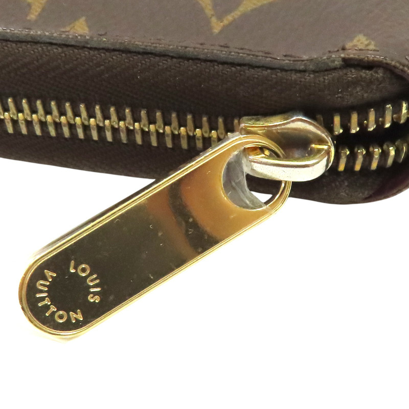 棕色 原花帆布 ZIP拉鍊長夾 M41895【LOUIS VUITTON LV 路易威登】 M41895-15