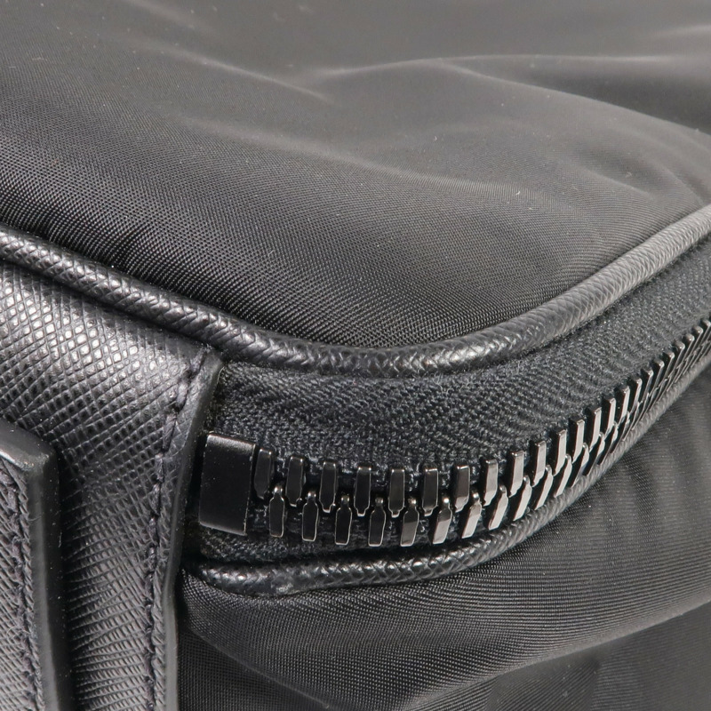 PRADA 尼龍/Saffiano皮革Briefcase銀扣手挽肩背兩用袋-12