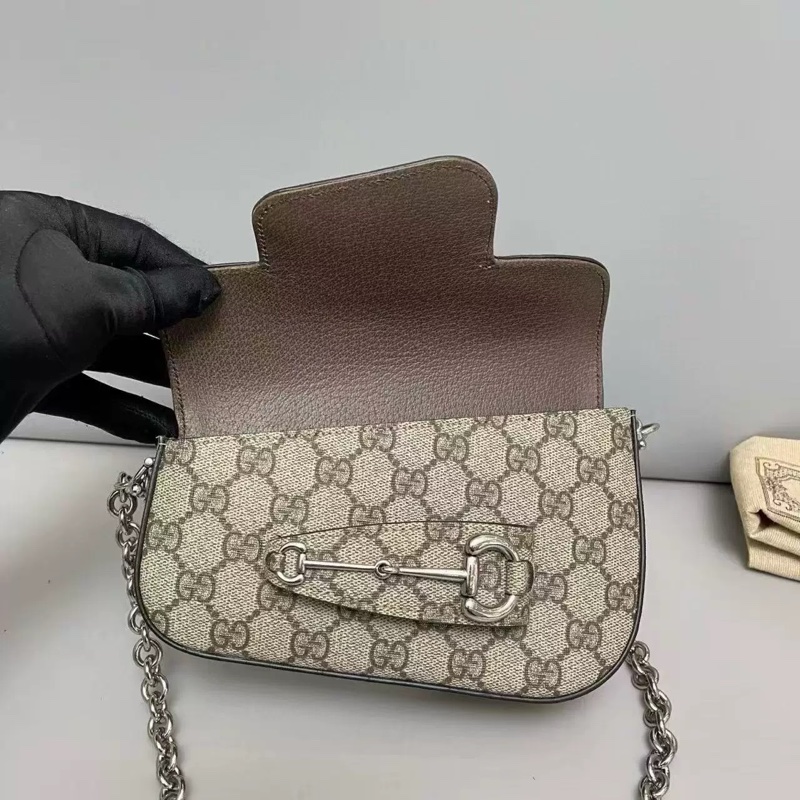 Gucci 馬銜扣1955 Horsebit 斜肩雙肩帶 斜挎包Gucci 馬銜扣1955 Horsebit 斜肩雙肩帶 斜挎包-3