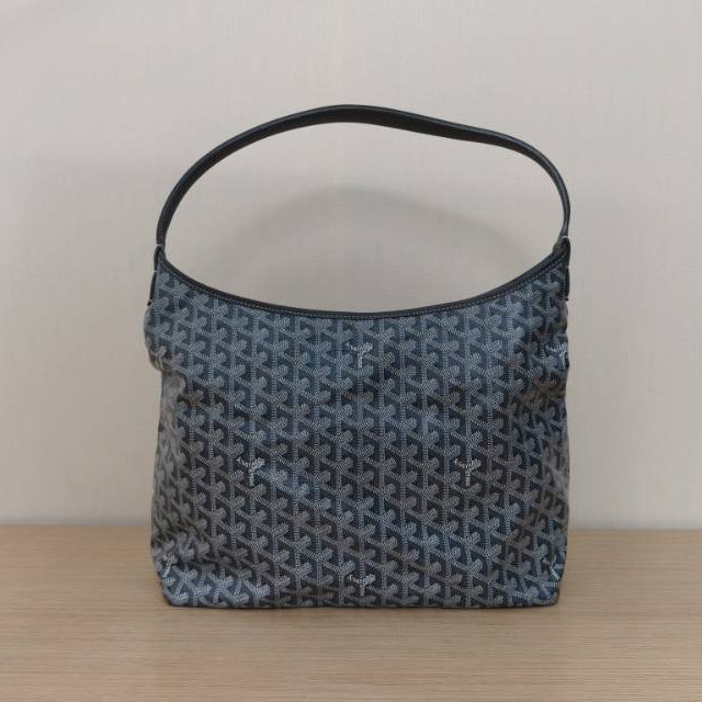 GOYARD BohemeHoboBag子母腋下包灰色PVC銀扣肩背包-0