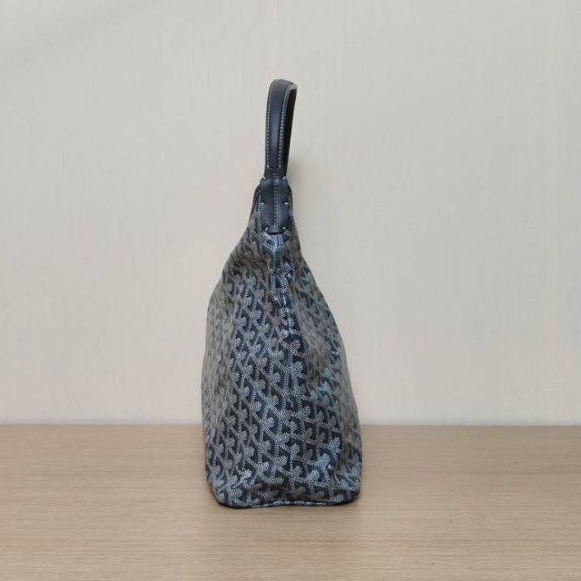 GOYARD BohemeHoboBag子母腋下包灰色PVC銀扣肩背包-3