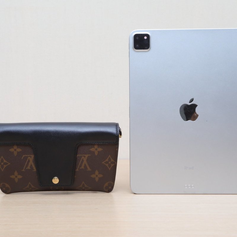 LOUIS VUITTON PADLOCKONSTRAP鎖頭斜挎包黑色牛皮老花晶片肩背包-4