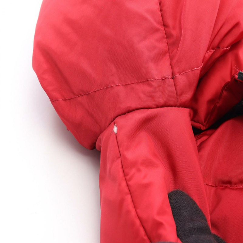 MONCLER RENOUEE 羽絨外套 尼龍 紅色 二手 女款-14