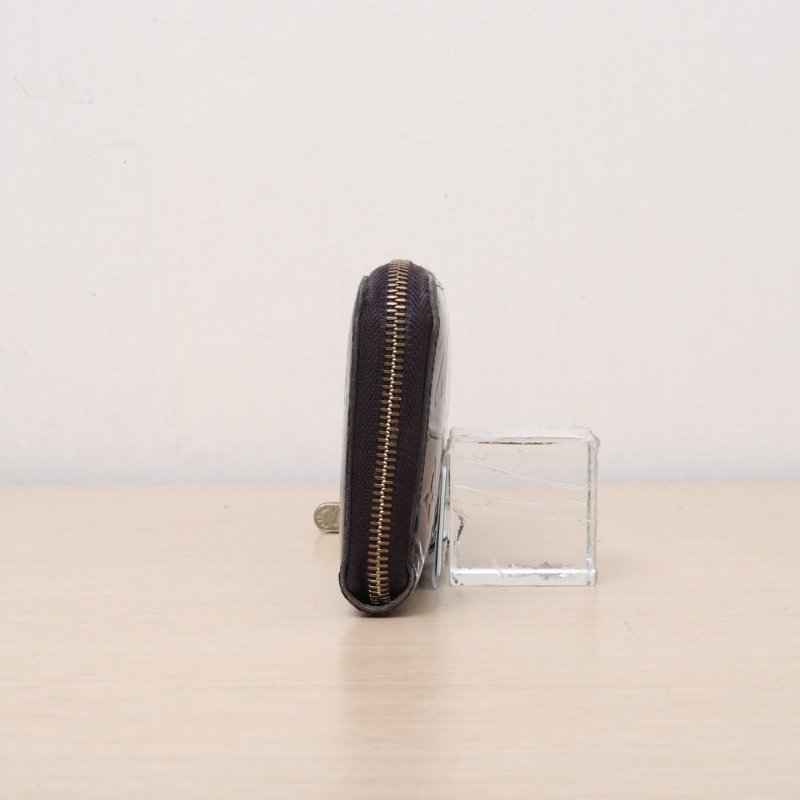 LOUIS VUITTON 酒紅色漆皮2010長款拉鏈錢包肩背包-3